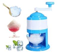 Hperu Rasoir à Glace Manuel, Machine à cône de Neige Portable, broyeur manivelle pour fête glacée Slushy