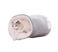 Hperu Sac de Couchage pour Chat en Peluche Douce 38, 1 x 33 cm, lit caché d'hiver, Grotte 360°, lit pour Chiot Facile à Ranger pour Chats et Chiots d'intérieur - Sac de Couchage pour Chat 'Hiver