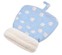 Hperu Sac de Couchage pour Chat, Sac de Couchage d'hiver en Peluche Douce et Chaude pour Chat, lit Chaton à Motif Dessin animé Mignon recouvert d'enveloppe à 360 ° pour lit Couvert nid intérieur