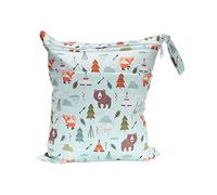 Hperu Sac Sec Humide réutilisable imperméable à l'eau pour Maillots de Bain, Couches en Tissu, Sac de Sport Piscine Voyage, Pochette Rangement étanche Couche en Tissu Humide