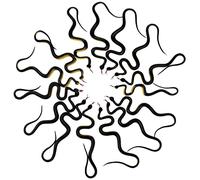 Hperu Serpent, 15 pièces Serpents en Caoutchouc réalistes de 17, 72 Pouces - Jouets de Serpent Pliables et imperméables Flexibles pour Le contrôle des Oiseaux Jardin et Les farces du Poisson d'avril