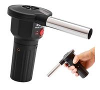 Hperu Souffleur de feu de Barbecue Portable à Piles, souffleur d'air électrique pour Un éclairage Rapide au Charbon Bois, idéal pour Les activités Pique-Nique, Camping et Barbecue en Plein AI