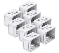 Hperu Stores, 8 pièces 1 Mini Support de Store carré Blanc pour Installation de Stores fenêtre, matériel Essentiel pour Chambre à Coucher, Salon, Salle à Manger, Balcon