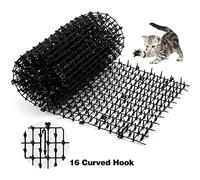 Hperu Tapis Anti-excréments pour Chat avec Pointes, 2 m x 28 cm, Tapis répulsif pour Animaux et Chiens, intérieur et extérieur, Anti-Pointes pour Jardin, clôture, Cour Plantes