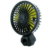 Hperu Ventilateur pour congédié, ventilateur de voiture avec clips, siège automobile réglable à 3 vitesses pour bébé face à l'arrière, petit mini-fan de voiture USB pliable pour appuie-tête arrière