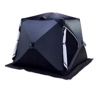 HPFHSJ Abri de Pêche sur Glace Tente de pêche sur Glace légère, avec Couche Isolante et Sac de Transport, pour Parcs et Jardins.(Black)