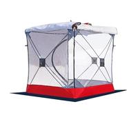 HPFHSJ Abri de Pêche sur Glace Tente de pêche sur Glace Portable et Pliable, cabane isolée avec Sac de Transport, idéale pour la randonnée.(Red)