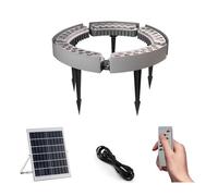 HPFHSJ Anneau lumineux Spots solaires d'extérieur, lumières d'arbre en anneau de palmier, pour arbres, cour, éclairage de jardin(Warm light,60W)