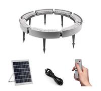 HPFHSJ Anneau lumineux Spots solaires d'extérieur, lumières d'arbre en anneau de palmier, pour arbres, cour, éclairage de jardin(Warm light,84W)