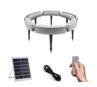 HPFHSJ Anneau lumineux Spots solaires d'extérieur, lumières d'arbre en anneau de palmier, pour arbres, cour, éclairage de jardin(Blue light,72W)