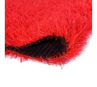 HPFHSJ Gazon Synthétiqu Gazon Artificiel d'extérieur, avec Trous de Drainage, pour la décoration de Jardin et de Paysage(Red,0.5m/1.64ft)