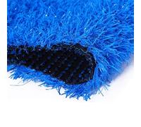 HPFHSJ Gazon Synthétiqu Gazon Artificiel d'extérieur, avec Trous de Drainage, pour la décoration de Jardin et de Paysage(Blue,0.5m/1.64ft)