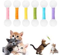 HPFVHRDCE 6 Jouets pour Chats, Coton-Tige géant à l'herbe à Chat, bâtonnets à mâcher interactifs, Jouets en Peluche Douce pour Tous Les Chats, conçus pour Les Animaux d'intérieur