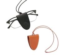 HPFVHRDCE Lot de 2 Cordons Porte-Lunettes en Similicuir - Noir & Marron, Chaîne Collier Lunettes, Cordon de Lunettes de Soleil, Collier Long Multifonction pour Voyage, Travail, Usage Quotidien