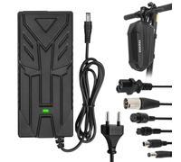 HPGAAVD 42V 2A Chargeur Trotinette Electrique, Chargeur Hoverboard,36V Universel Chargeur Batterie Lithium avec 6 Connecteurs，Chargeur Rapide pour Hoverboard,Scooter,E-Bike+2L Sac Etanche