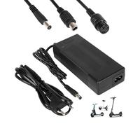 HPGAAVD 42V 2A Chargeur Trotinette Electrique pour Xiaomi M365, 36V Chargeur Universel pour Batterie Lithium avec 3 Connecteurs，Charge Rapide pour Hoverboard，Vélo Electrique，Scooter électrique