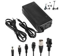 HPGAAVD Chargeur Trotinette Electrique，54,6V 2A Chargeur Hoverboard, Chargeur Universel pour Batterie Lithium 48V avec 6 Connecteurs，Charge Rapide pour Hoverboard，E-Bike，Scooter électrique