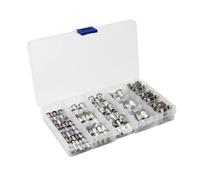 HPGHZNYNMK Lot de 100/150 écrous for riveter moletés en aluminium M3-M8, tête plate filetée, for 1 pince for sertir Boulons et écrous(20PCS-M6)