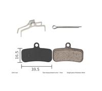 HPGHZNYNMK Lot de 2 paires plaquettes frein en résine for vélo Shimano Deore XT BR M8020 M8120 M6120 MT510 MT520 Saint M810 M820 Zee M640 Accessoires pour scooters(2Pairs Resin)