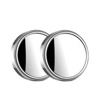 HPGHZNYNMK Rétroviseur de voiture Petit rétroviseur circulaire Miroir auxiliaire grand angle haute définition Surface convexe Rétroviseur extérieur(Silver)