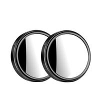 HPGHZNYNMK Rétroviseur de voiture Petit rétroviseur circulaire Miroir auxiliaire grand angle haute définition Surface convexe Rétroviseur extérieur(Noir)