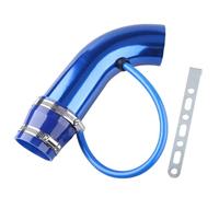 HPGHZNYNMK Système d'admission d'air froid universel en aluminium for voiture, 76 mm, tube d'induction turbo, couleur argent, noir, rouge Tuyau d'admission(Blu)