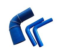 HPGHZNYNMK Tuyau d'admission de turbine en silicone réduisant à 90 ° un tube est livré avec deux colliers de serrage, tuyau d'admission bleu (ID 65 mm-85 mm)