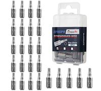 HPHOPE Embouts T20 x 25 pièces, embout Torx T20 1/4" Entraînement hexagonal (longueur : 25 mm, boîte à rabat)