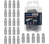 HPHOPE Lot de 25 embouts Torx T40 6,35 mm, longueur 25 mm, boîte à couvercle rabattable