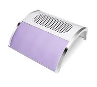 HPHPH Aspirateur Ongles Professionnelle, Collecteur de poussière d'ongles 80W, aspirateur à Faible Bruit, extracteur de poussière for manucure, Outils de pédicure pour Nail Art ou Salon(Purple)