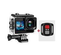 HPHPH Caméra Sport, Caméra d'action A10 4k EIS Ultra HD 20MP 170D caméra étanche sous-Marine écran Tactile 4X Zoom vidéo Go Sport Pro Cam,Extérieur, Sports, Vidéo(3,Cam and Remote)