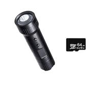 HPHPH Caméra Sport, DV3000 caméra d'action HD 1080P Moto vélo Casque étanche caméra Sport DV Lampe de Poche vidéo Tableau de Bord caméra for Voiture vélo,Extérieur, Sports, Vidéo(Camera Add 64G)