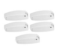 HPHPH Lot de 5 loquets de Porte for Camping-Car, Caravane, remorque, Bagages, Accessoires de Voiture en ABS Blanc