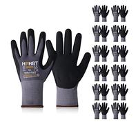 HPHST SF001TS Lot de 12 paires de gants de montage pour homme et femme Design ergonomique Smart Touch Gants de jardin Taille 7/S