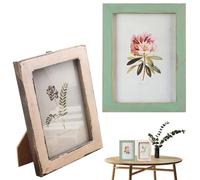 HPiano 2PCS Cadre Photo en Bois Vintage, fabriqué à la Main, Cadre Photo en Bois Support pour Tableau de la Maison Chambre Bureau Shabby Chic Vintage Effet