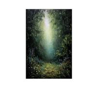 HPIOJQGOO Poster sur toile de sentier de la nature mystique - Décoration pour chambre à coucher, bureau, chambre - Cadeau - 60 x 90 cm