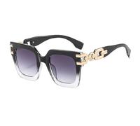 HPIRME Lunettes de luxe surdimensionnées pour femmes, style rétro, pour hommes et femmes (C9)