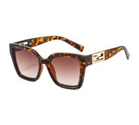 HPIRME Lunettes de soleil carrées dégradées noires avec impression en marbre pour femmes, lunettes de soleil Uv400, lunettes de soleil féminines, C6, taille unique