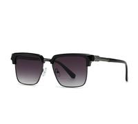 HPIRME Lunettes de soleil carrées pour homme, style street photography (gris dégradé)