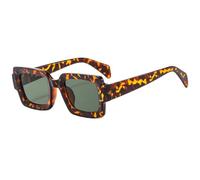 HPIRME Lunettes de soleil carrées style punk pour homme, pour l'extérieur (demi-monture)