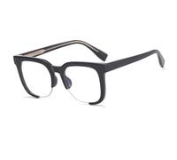 HPIRME Lunettes de soleil demi-monture tendance pour femmes, charnière à ressort (1)