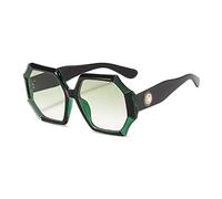 HPIRME Lunettes de soleil femme monture octogonale femme lunettes de soleil, 6, taille unique