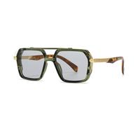 HPIRME Lunettes de soleil homme style rétro à double pont (GRIS)