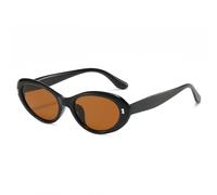 HPIRME Lunettes de soleil œil de chat pour homme et femme, verres teintés UV400 (thé noir)