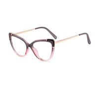 HPIRME Lunettes de soleil œil de chat transparentes tendance TR90 pour femmes (5)