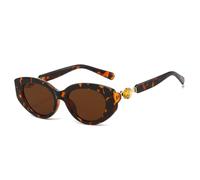 HPIRME Lunettes de soleil œil de chat vintage pour femmes et hommes, forme ovale (c3)
