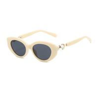 HPIRME Lunettes de soleil œil de chat vintage pour femmes et hommes, forme ovale (c4)