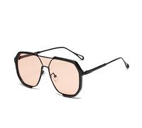 HPIRME Lunettes de soleil polygonales à grand cadre Lunettes concaves, 3, taille unique