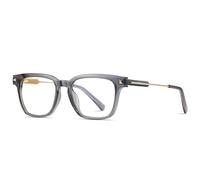 HPIRME Lunettes de soleil rétro à rivets, montures tendance, charnière à ressort (Gris transparent)