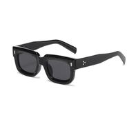 HPIRME Lunettes de soleil rétro à rivets pour hommes et femmes, protection UV400